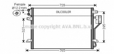 AVA QUALITY COOLING cr5106 -  Конденсатор, кондиционер